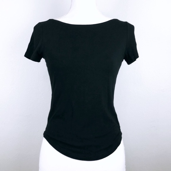 Comme Il Faut Short Sleeve Black Shirt Small - Picture 1 of 10